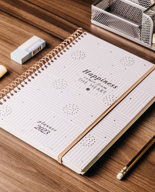 Happiness comes from heart diary 2023